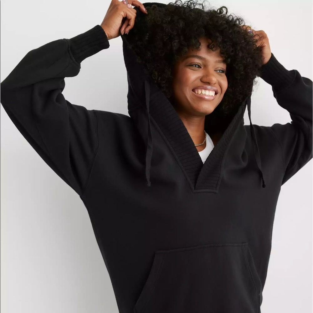 Aerie Down to Earth Henley Hoodie